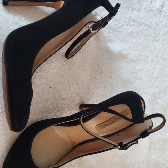 Zara Dating black open back suede heels - Picture 2 of 14